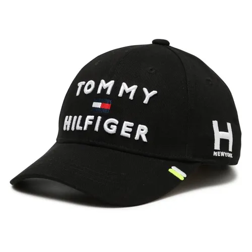Mũ nón Tommy Hilfiger Mũ lưỡi trai - Mũ Tommy Hilfiger Triple Logo Cap THMB903F Màu Đen - Vua Hàng Hiệu