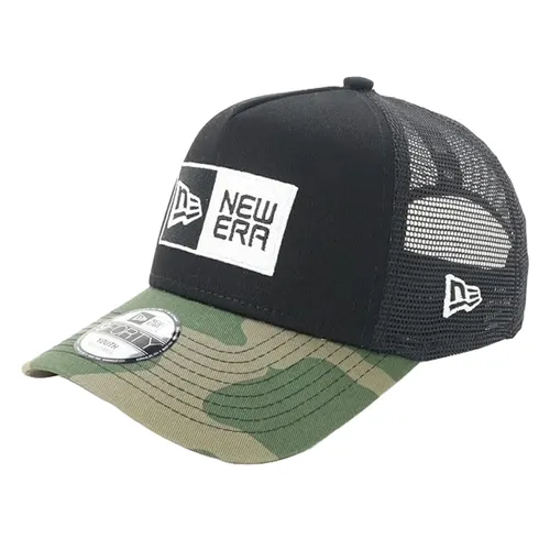 Mũ Trẻ Em New Era 9Forty Box Logo 23J Kids Mesh Cap Màu Đen Phối Camo