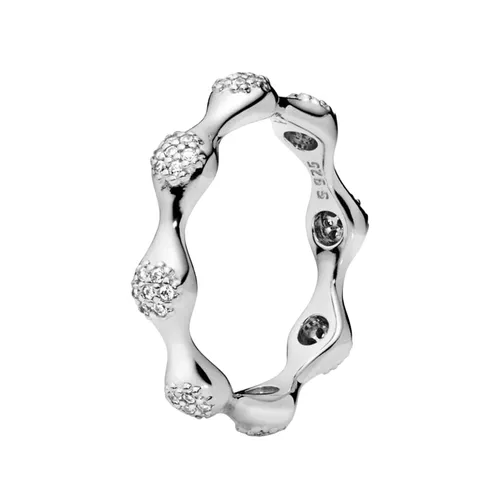 Nhẫn Nữ Pandora Pavé Modern LovePods Ring 197295CZ Màu Bạc