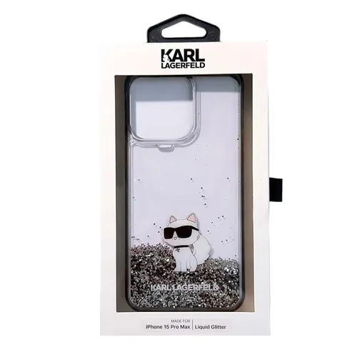 Ốp Điên Thoại Karl Lagerfeld For iphone 15 Pro Max Màu Trắng Trong
