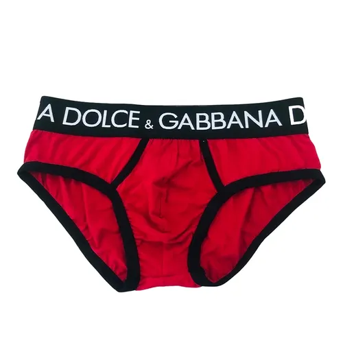 Quần Lót Nam Dolce & Gabbana D&G M3D66J FUGHH Màu Đen Đỏ Size 3