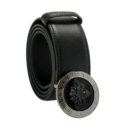 Thắt lưng Versace Nam - Thắt Lưng Nam Versace Medusa In Black 1005848 DV9T IT D41E Màu Đen Size 90 - Vua Hàng Hiệu