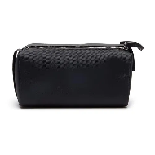 Túi Cầm Tay Nam Lacoste Men's Classic Double Zip Petit Piqué Toilet Kit NH2345HC 000 Màu Đen