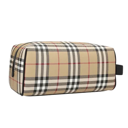 Túi Cầm Tay Nam Burberry Clutch BBR Vintage Check 8065628 Màu Be