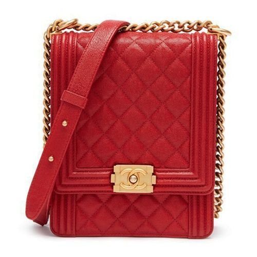 Túi Đeo Chéo Nữ Chanel Red Bag In Quilted Caviar Leather With Gold Hardware Màu Đỏ
