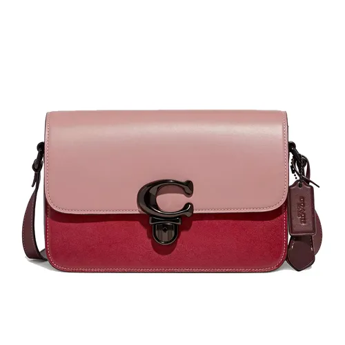 Túi Đeo Chéo Nữ Coach Studio Shoulder Bag In Colorblock C6638 Màu Hồng Đỏ - Túi xách - Vua Hàng Hiệu