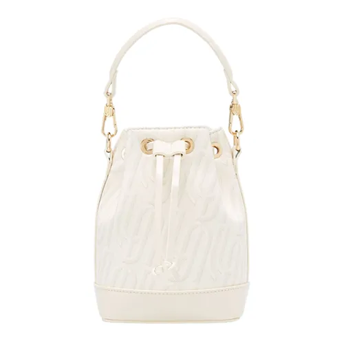 Túi Đeo Chéo Nữ Lyn Infinite Plastic Love Lindsay Bucket Bags LL24CBF144 Màu Be