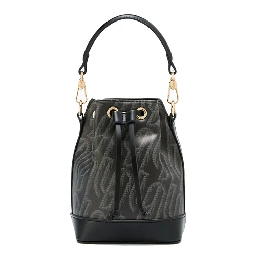 Túi Đeo Chéo Nữ Lyn Infinite Plastic Love Lindsay Bucket Bags LL24CBF144 Màu Đen - Túi xách - Vua Hàng Hiệu