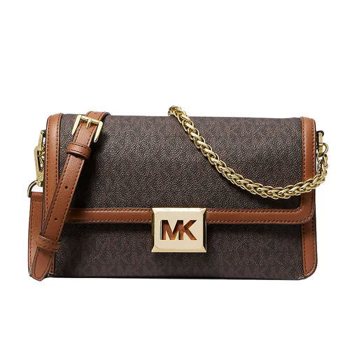 Túi Đeo Chéo Nữ Michael Kors MK Sonia Medium Logo Convertible Shoulder Bag 35F1G6SL3B Màu Nâu
