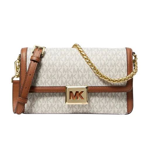 Túi Đeo Chéo Nữ Michael Kors MK Sonia Medium Logo Convertible Shoulder Bag 35F1G6SL3B Màu Trắng  