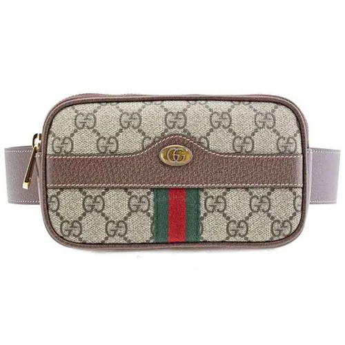 Túi Đeo Hông Gucci Phidia GG Supreme Belt Bag Beige Màu Nâu Be