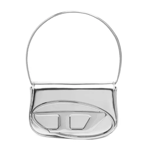 Túi xách - Túi Đeo Vai Nữ Diesel Shoulder Bag In Mirrored Leather X08396PS202H0535 Màu Bạc - Vua Hàng Hiệu