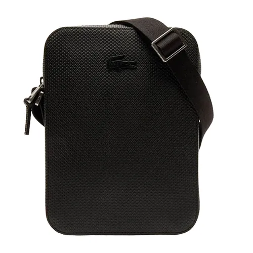 Túi Lacoste Men's Chantaco Soft Leather Vertical Zip Bag Màu Đen - Túi xách - Vua Hàng Hiệu