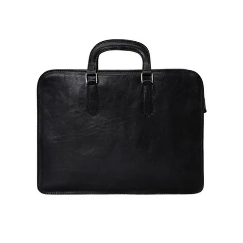 Túi xách Medici Of Florence - Túi Xách Đựng Laptop Medici Of Florence Calfskin 81 Black MED81B2467AA Màu Đen - Vua Hàng Hiệu