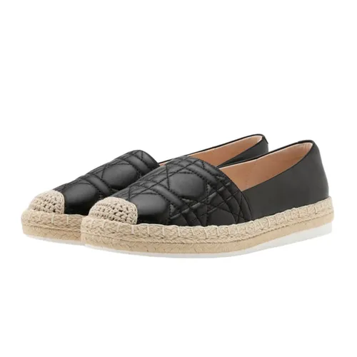 Giày Giày Slip On - Giày Slip On Nữ Pazzion Elodie Quilted Espadrilles 6188-6BLK034 Màu Đen Size 38 - Vua Hàng Hiệu
