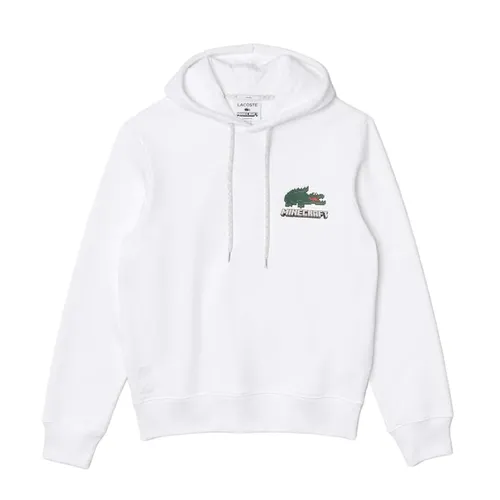 Thời trang Áo Hoodie - Áo Hoodie Unisex Lacoste x Minecraft Cotton Fleece SH3849-00 Màu Trắng Size XS - Vua Hàng Hiệu