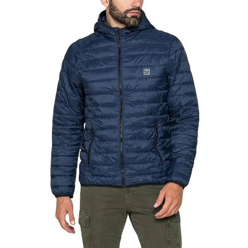 Áo Khoác Phao Nam Carrera Jeans Ultralight Water Resistant Jacket 4081417X_665 Màu Xanh Navy Size M