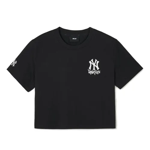 Áo Phông Nữ MLB Basic Small Logo New York Yankees Crop T-Shirts 3FTSB1743-50BKS Màu Đen Size M - Thời trang - Vua Hàng Hiệu
