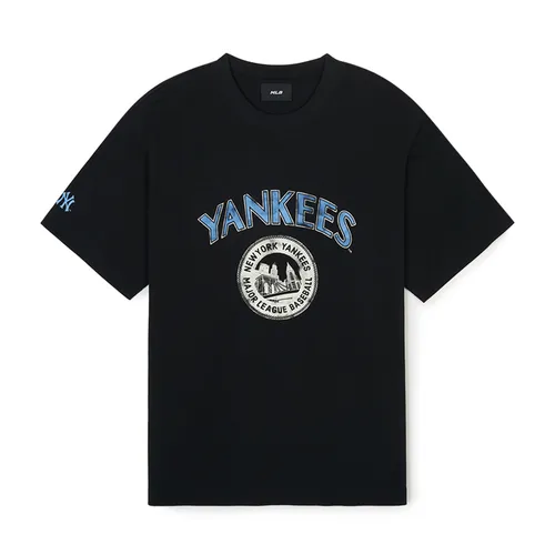Thời trang - Áo Phông MLB Short-Sleeved T-Shirt Depicting City Life 3ATSN0143-50BKS Màu Đen Size XS - Vua Hàng Hiệu
