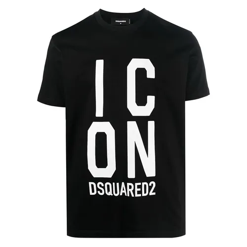 Áo Phông Nam Dsquared2 Icon Printed S79GC0077 Tshrit Màu Đen Size XS - Thời trang - Vua Hàng Hiệu