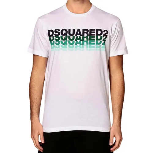 Áo Phông Nam Dsquared2 Logo Printed S74GD0814 Tshrit Màu Trắng Size XS - Thời trang - Vua Hàng Hiệu