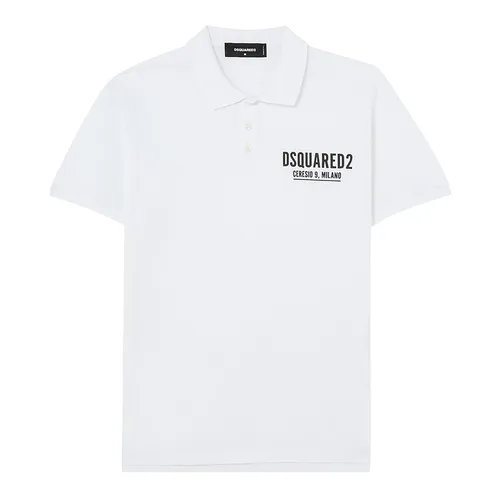 Áo Polo Nam Dsquared2 Ceresio 9 Polo Cotton Shirt S71GL0035 Màu Trắng Size S - Thời trang - Vua Hàng Hiệu