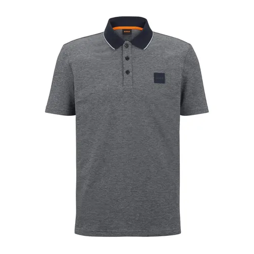 Áo Polo Nam Hugo Boss Cotton Polo Shirt 50477071PEOXFORD_BL404 Màu Xám Size L - Thời trang - Vua Hàng Hiệu