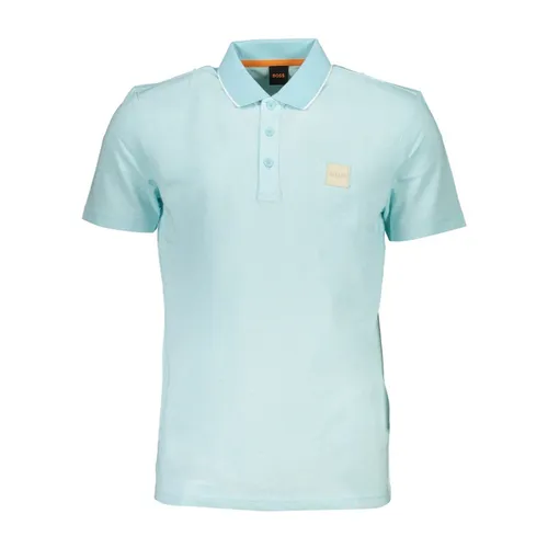 Thời trang Xanh Blue Áo Polo Cotton - Áo Polo Nam Hugo Boss Polo Shirt 50477071PEOXFORD_AZ461 Màu Xanh Blue Size M - Vua Hàng Hiệu