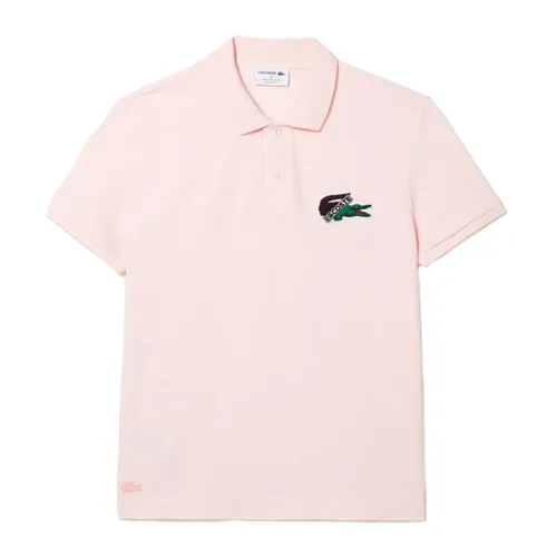 Thời trang - Áo Polo Nam Lacoste Men's Organic Cotton Piqué PH1369 T03 Màu Hồng Nhạt Size 2 - Vua Hàng Hiệu