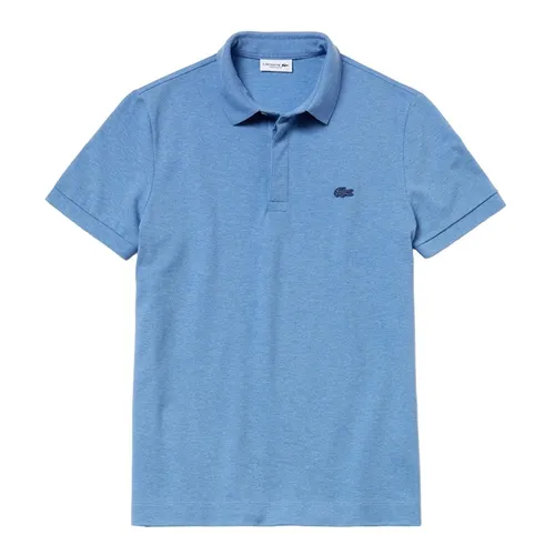 Áo Polo Nam Lacoste Men's Paris Regular Fit Stretch Cotton Piqué Shirt PH5522 EUA  Màu Xanh Blue Size 2