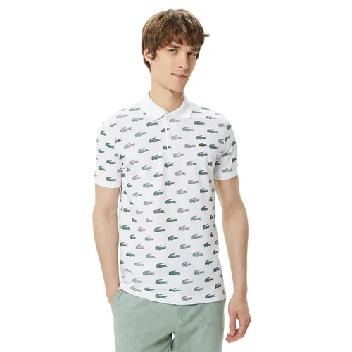 Áo Polo Nam Lacoste Men's PH0334.34B Màu Trắng Xanh Size 3