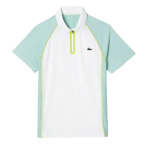 Áo Polo Nam Lacoste Men's Recycled Polyester Shirt With Ultra-Dry Technology DH5046 AWC Màu Trắng Xanh Size 2 - Thời trang - Vua Hàng Hiệu