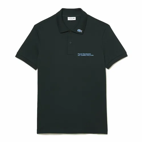 Thời trang - Áo Polo Nam Lacoste Regular Fit French Sportwear PH0088 00 YZP Màu Xanh Đậm Size 3 - Vua Hàng Hiệu