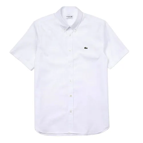 Áo Sơ Mi Cộc Tay Nam Lacoste Regular Fit Cotton Shirt CH2944 001 Màu Trắng Size 40 - Thời trang - Vua Hàng Hiệu