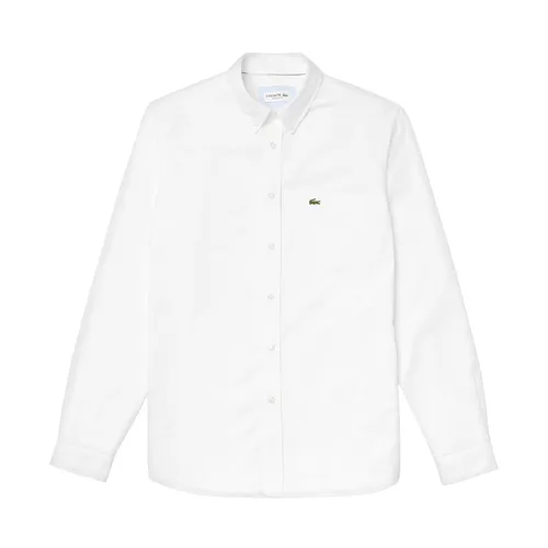 Áo Sơ Mi Nam Lacoste Men’s Regular Fit Cotton Oxford Shirt CH4976-51 Màu Trắng Size 39