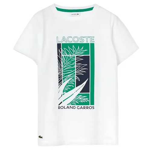 Áo Thun Nam Lacoste Regular Fit TH3637 DG9 TShirt Màu Trắng Xanh Size 5