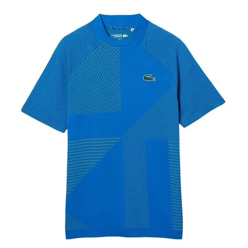 Thời trang Nam Xanh dương Áo thun - Áo Thun Nam Lacoste Sport Slim Fit Seamless Sport Tshirt DH9255 PTH Màu Xanh Dương Size 4 - Vua Hàng Hiệu