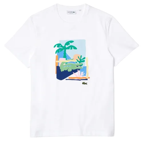 Áo Thun Nam Lacoste TShirt Regular Fit TH2645 00 001 Màu Trắng Size 2 - Thời trang - Vua Hàng Hiệu
