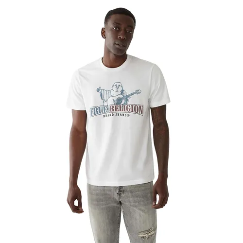 True Religion - Áo Thun Nam True Religion Buddha Logo T-Shirt 107703 Màu Trắng Size XS - Vua Hàng Hiệu