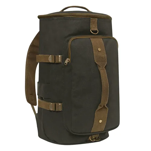 Balo Rothco Convertible Canvas Duffle Backpack Màu Xám Đen
