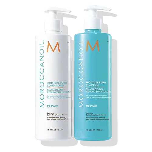 Chăm sóc tóc Dầu gội/Dầu xả - Bộ Dầu Gội và Xả Phục Hồi Tóc Moroccanoil Moisture Repair (2 x 500ml) - Vua Hàng Hiệu
