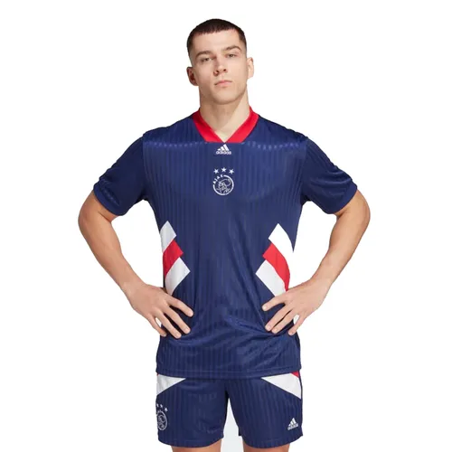 Bộ Quần Áo Cộc Tay Nam Adidas Ajax Amsterdam Icon Jersey Short Màu Xanh Blue Size S - Thời trang - Vua Hàng Hiệu