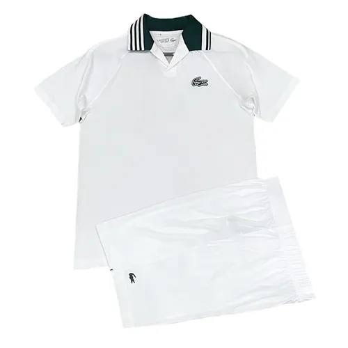 Bộ Quần Áo Cộc Tay Nam Lacoste Daniil Medvedev Màu Trắng Size 3