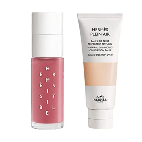 Combo Son Dưỡng Hermès Hermesistible Infused Lip Care Oil 05 Và Kem Nền Plein Air Complexion Balm SPF 30PA+++ 40ml