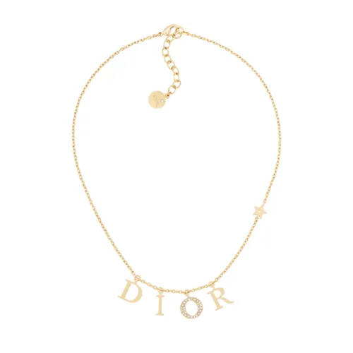 Dây Chuyền Nữ Dior Evolution Necklace Gold Finish Metal And White Crystals N1308DVOCY_D301 Màu Vàng - Trang sức - Vua Hàng Hiệu