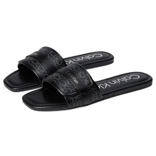 Dép Calvin Klein - Dép Nữ Calvin Klein CK Bonica Flat Sandal Màu Đen Size 6.5 - Vua Hàng Hiệu