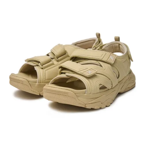 Dép MLB Korea - Dép Sandal Nữ MLB Chunky Runner Sandals LA Dodgers 3ASDRNS43-50BGM Màu Be Size 230 - Vua Hàng Hiệu