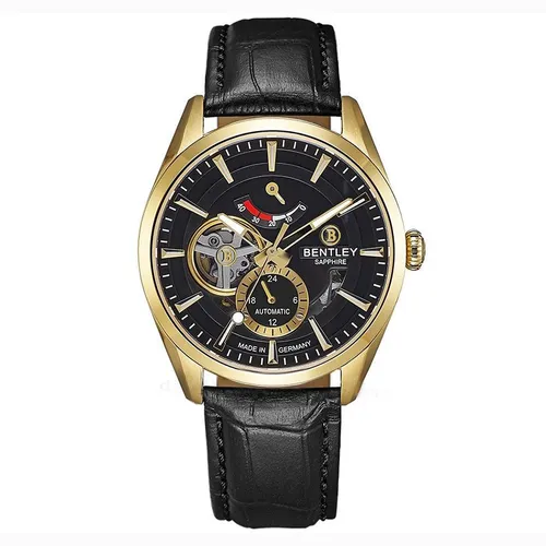 Đồng hồ Bentley - Đồng Hồ Nam Bentley Mặt Hề BL1831-15MKBB-AMK-GL-D Màu Đen Vàng - Vua Hàng Hiệu
