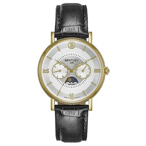 Đồng hồ Bentley - Đồng Hồ Nam Bentley Moonphase BL1865-30MKWB-MK-GL-T Màu Trắng Đen - Vua Hàng Hiệu