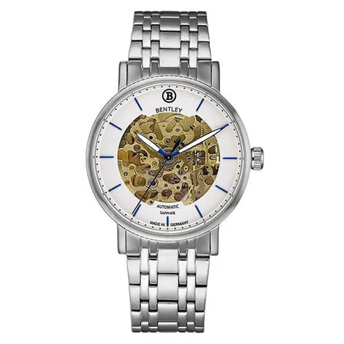Đồng hồ - Đồng Hồ Nam Bentley Skeleton BL1833-15MWWI-AMS-T Màu Trắng Vàng - Vua Hàng Hiệu